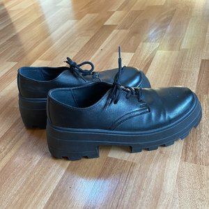 ASOS Chunky Lug Sole Lace Up Loafers | Women's 8